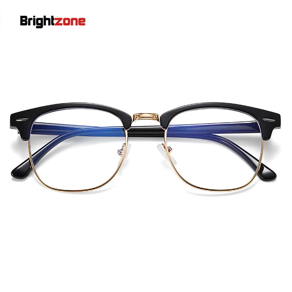 Gaming Glasses Blue - Очки Квадратные без оправы для мужчин