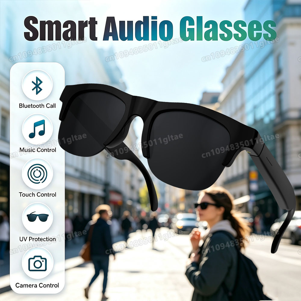Gaming Glasses Blue - НОВЫЕ умные очки V5.3 с Bluetooth-вызовами,