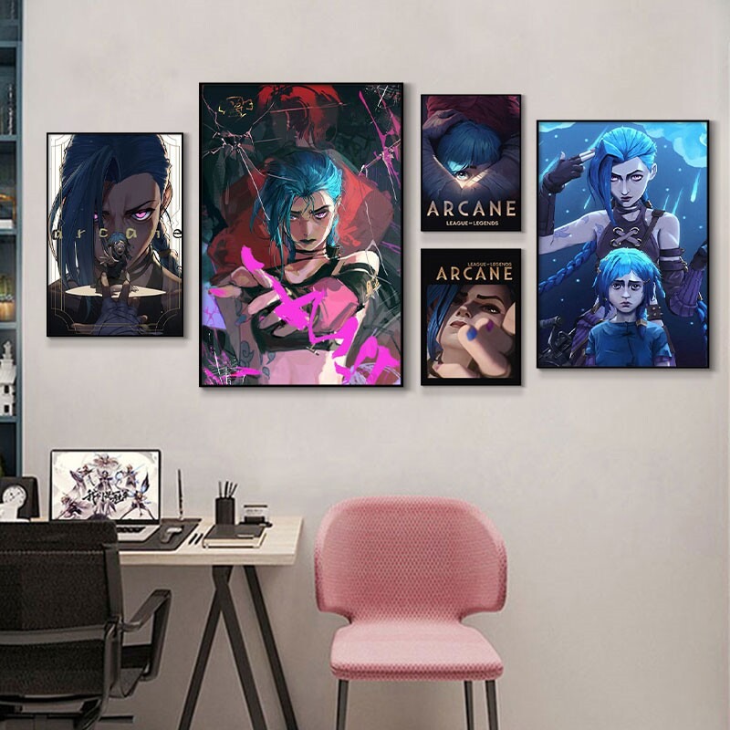 Esports Y Gaming - Постер Arcane Jinx Close-Up без рамки,