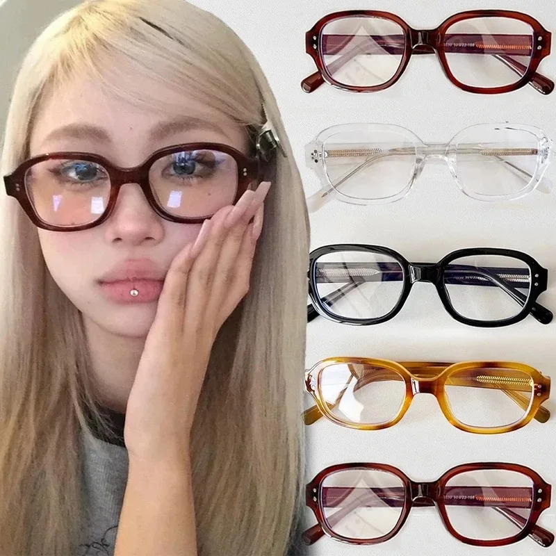 Gaming Glasses Blue - Ретро-очки для близорукости квадратной формы, женские,
