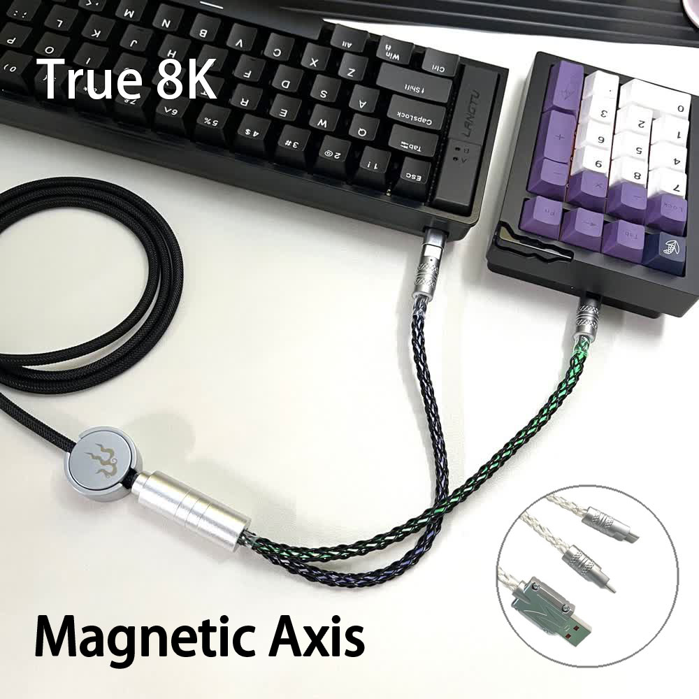 Esports Gaming Splitter - Двойной кабель USB-C 2-в-1 с магнитным