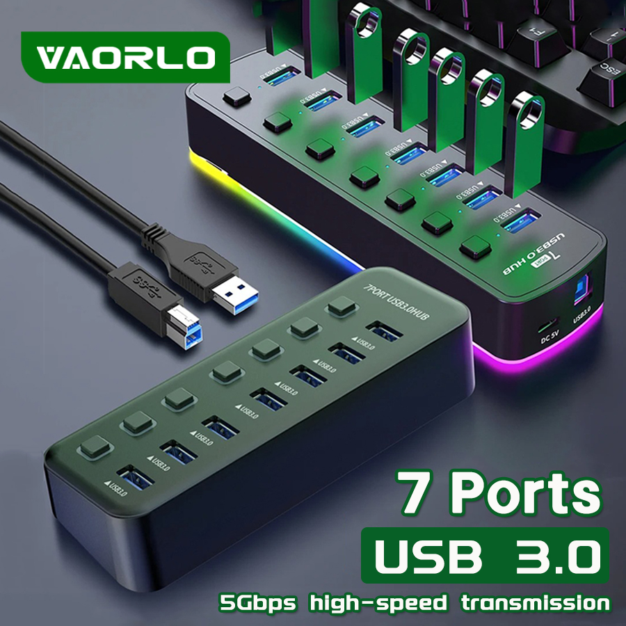 Концентратор RGB USB 3.0, 7 по – обзор и цена Esports Gaming Splitter
