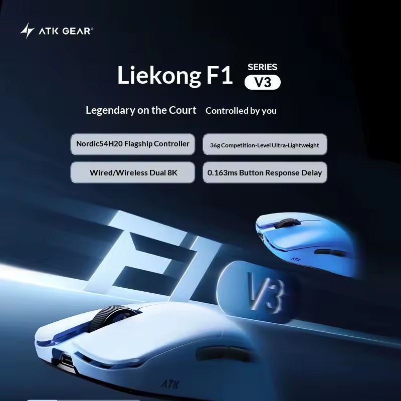 Беспроводная мышь ATK F1 V2/V3 – обзор и цена Esports Gaming Mice